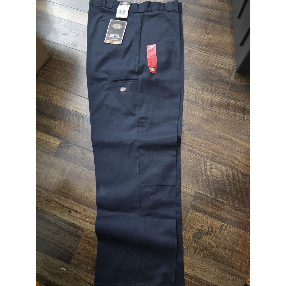 Dickies Double Knee Loose Fit Work Pants Mens 40x34 Dark Navy NWT Cell Pocket